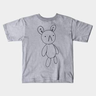 Transparent Art Rabbit Bunny Sketch Style Meiruko Kids T-Shirt